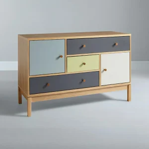 Artim Wooden Chest of Drawers - Modern Multi-Color Design
