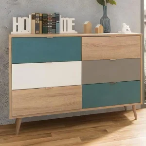 Artim Wooden Chest of Drawers - Modern Multi-Color Storage